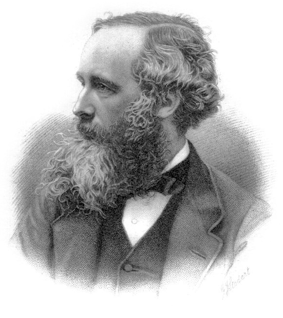 Portrait of physicist James Clerk Maxwell.