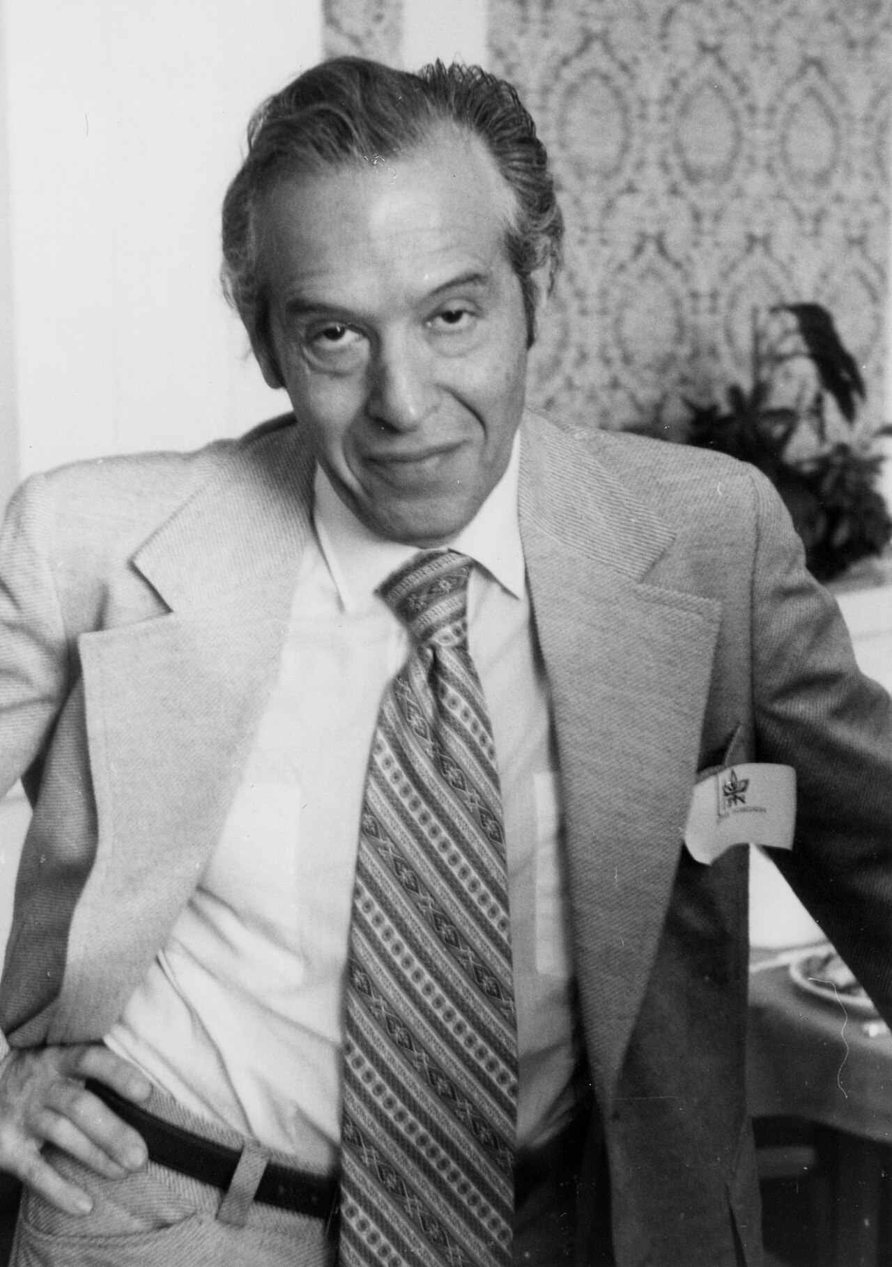 Portrait of physicist Julian Schwinger.
